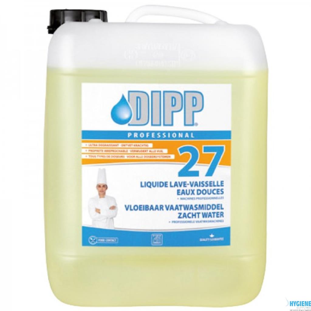 Dipp (27) liquide lave-vaisselle eaux douces -10L-