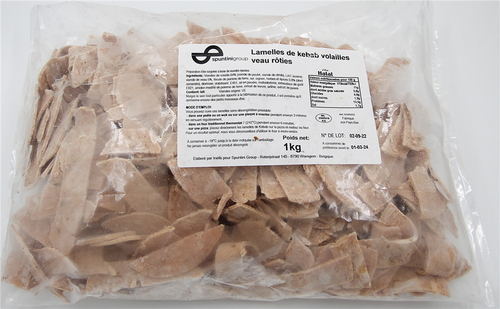 Spuntini lamelles volailles 1kg