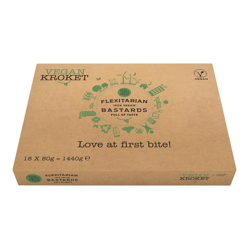 Flexitarian Bastards vegan kroket 18x80g