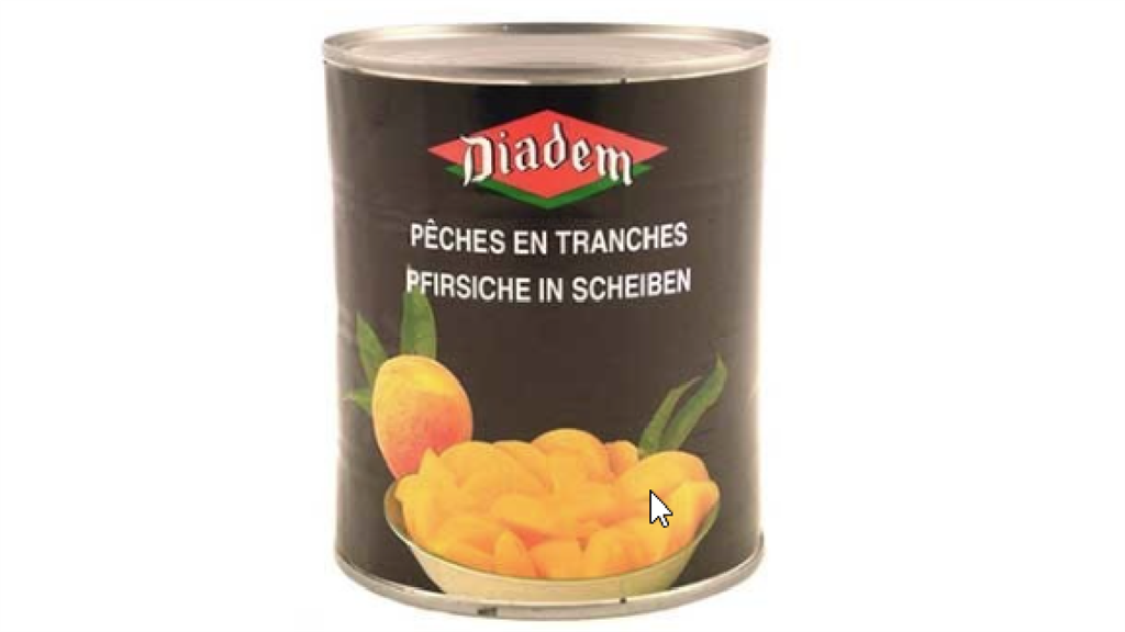 Diadem tranches de pêches 820g