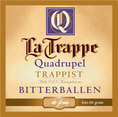 De Jong La Trappe quadrupel bitterballen 64x30g