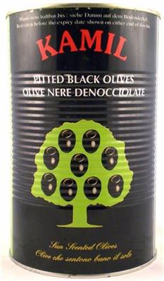 Kamil olives noires dénoyautées 34/37 1L 850g