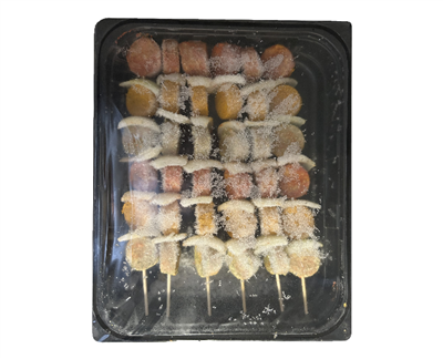 Zilverberg brochette mix saucisse porc grillée (B014) 6pcs