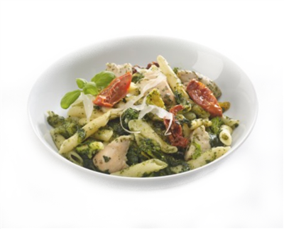 Delimeal penne met pesto spinazie en kip 6x500g