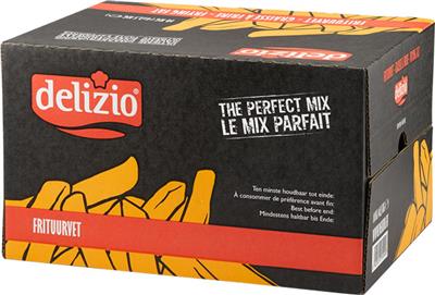 Delizio frituurvet mix (rood) 4x2,5kg