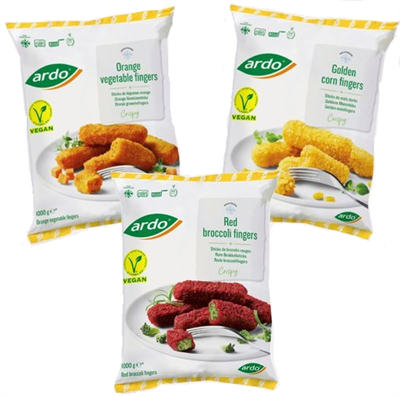 Ardo trio crispy vegetable fingers 6x1kg