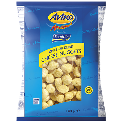 Aviko chili cheddar cheese nuggets 1kg