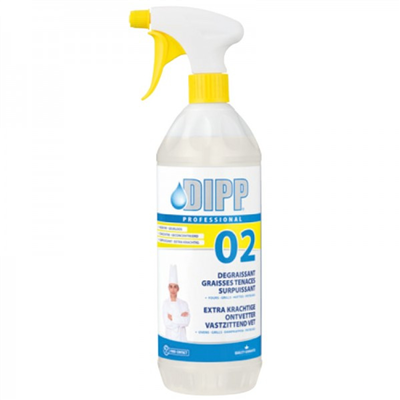 Dipp (02) degraissant cuisine graisses tenaceseas spray -1L-