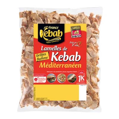 France Kebab lamelles de kebab méditerranée grillées 850g