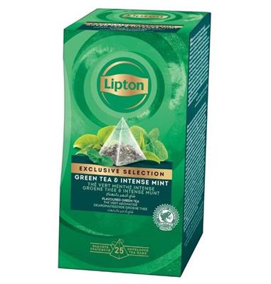 Lipton Excl. selection groene thee intense munt 25st