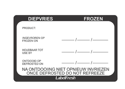 Labelfresh warning blanco etiket 70x45 500st