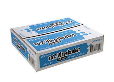 Resto Frit vleeskroket 10% 28x100g