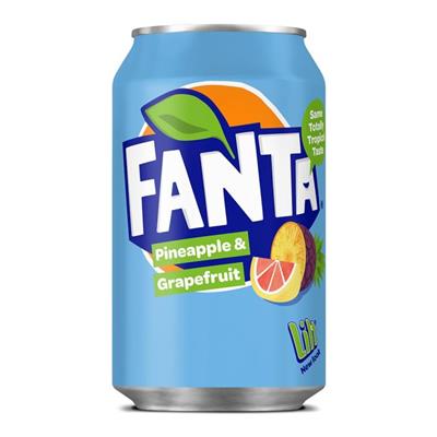 Fanta pineapple grapefruit zero blik 24x33cl